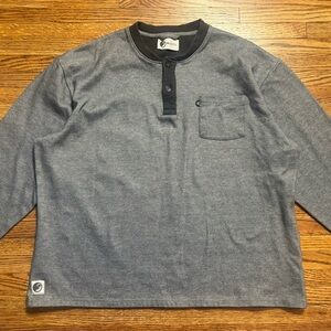 MuskOx Sweater Mens XXL Gray 1/4 Zip Flannel Outdoor Hiking